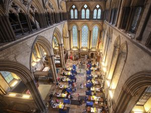 Supporting image for story: RAF veteran among hundreds to receive Covid-19 vaccine at Salisbury Cathedral