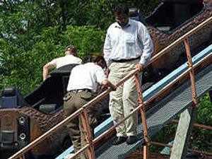 Supporting image for story: Four rescued from log flume