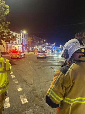 Multiple fire crews responded to the incident. Picture: Amber Watch Wellington