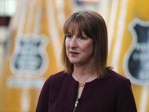 Chancellor of the Exchequer Rachel Reeves speaking to a member of the media during a visit to the Glenkinchie Whisky Distillery in Tranent, East Lothian to mark the UK-India trade deal (