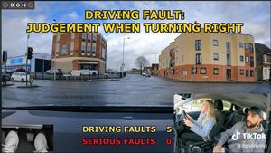 One of Pin's educational TikTok posts. Photo: DGN Driving School TikTok.