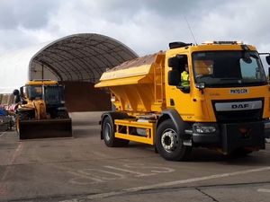 Supporting image for story: Gritters Selena Snowmez and Thaws Hammer out getting ready for winter months