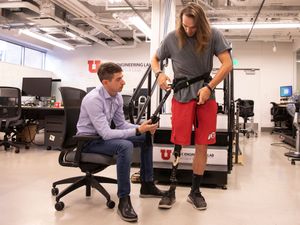 Supporting image for story: Exoskeleton improves walking in patients with above-knee amputation – study