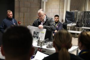 George Heeks helped to host the assessment sessions 