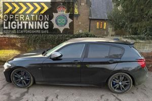 The car had been reported stolen from South Staffordshire and was recovered in the Thames Valley area. Photo: Staffordshire Police Road Crime Team