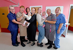 Maternity staff celebrate their good rating 
