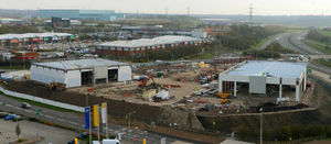 Work is underway at the Orbital Retail Park, Cannock
