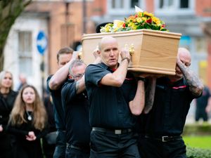 Supporting image for story: Family and friends say farewell to Newport firefighter Shane Evans after brave cancer battle