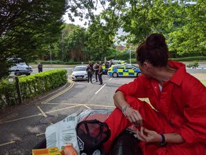 Supporting image for story: Palestine Action blocks Israeli defence firm UK site ahead of proscription vote