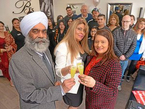 Supporting image for story: Widow opens new salon remembering husband who died in fire