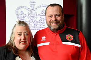 Kerry and Barry Tipper arrive to represent Cresswell Wanderers FC