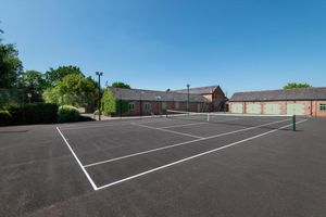 The tennis court was re-laid in 2023. Picture: Rightmove/Knight Frank. 