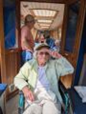 Sally while on holiday