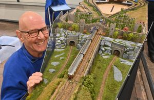 The model railway exhibition. Ian Redman from West Sussex.