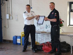 Supporting image for story: Farewell to Newport firefighter after 24 years