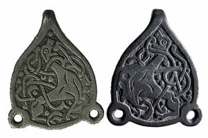 Supporting image for story: Long-lost silver hooks on show at Whitchurch Museum after 1,000 years in the soil