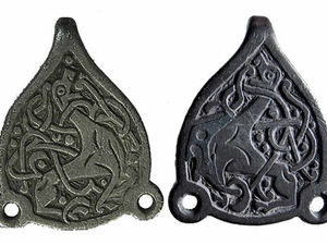 Supporting image for story: Long-lost silver hooks on show at Whitchurch Museum after 1,000 years in the soil