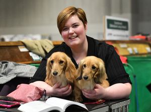 Aimee Holton from Shrewsbury with two of her dogs