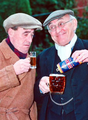 That 'ay fair, aer kid – one of friend Graham Gough's favourite pictures of Alan 'Aynuk' Smith, right, with comedy partner John Plant as Ayli