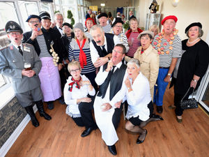Supporting image for story: ‘Allo ‘Allo! Here’s £800 for charity - with pictures
