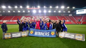 Chasetown won the Staffordshire Senior Cup for the first time in their history. Picture: Staffordshire FA.