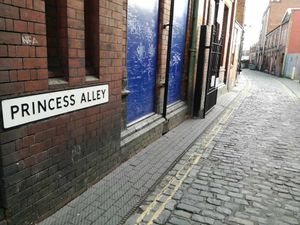 The studio is on Princess Alley, which joins Princess Street and Berry Street