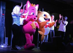 Baby Shark on stage in Walsall