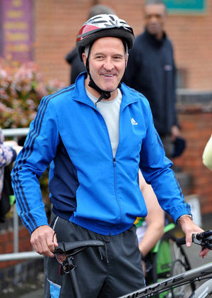 Steve Bull took part in the cycle ride