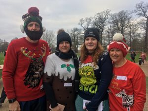 William and Nicola Groome with Rachael Day and Maisie Hodgson