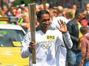 Supporting image for story: In pictures: Olympic Torch in Walsall and Willenhall