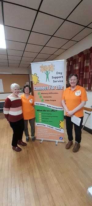 Frances and Julia from Connect Life, with Pant WI Secretary Margaret Williams