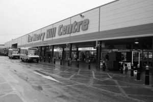 The Merry Hill Centre bus stop in 1990