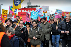 Hundreds gathered at a series of rallies including in Wolverhampton, Walsall and Stourbridge