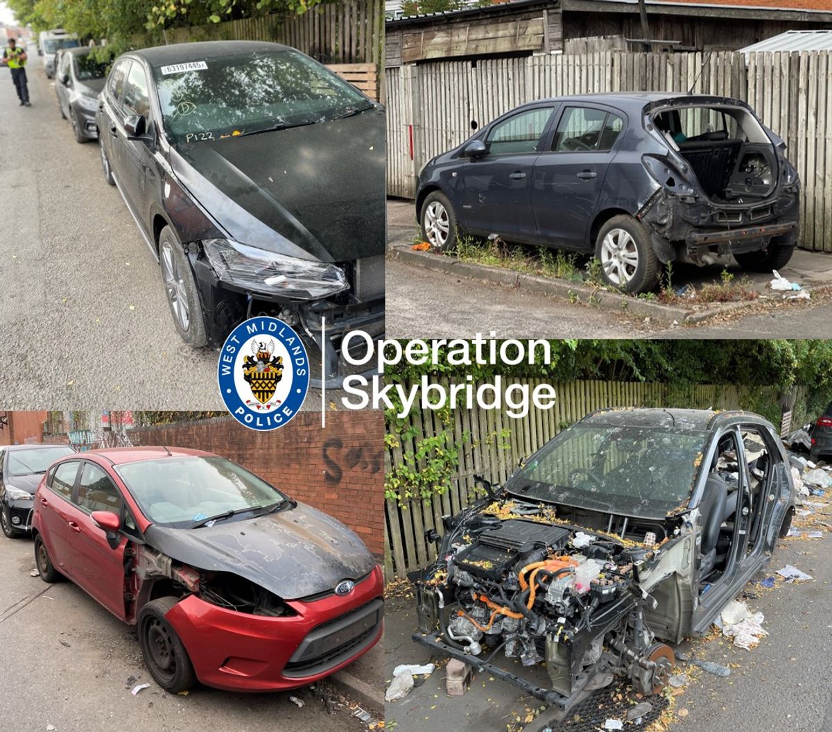 Police seized 17 cars after targeting one Birmingham area for abandoned vehicles