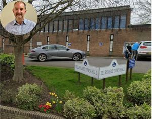 Councillor Malcolm Foreshaw (inset) has criticised Shropshire Councillor's devolution proposal. Picture: Ellesmere Town Council/Google