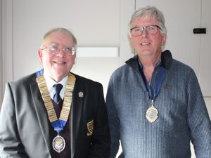 So proud – new county president Simon Fullard and his deputy Andy Jones