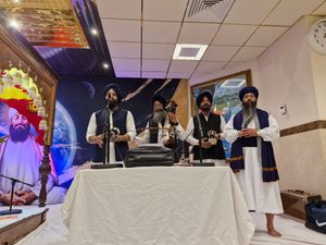 The priests continued to provide a service throughout the day