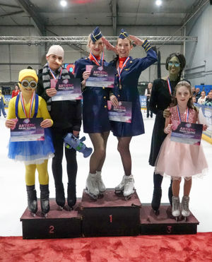 Uttoxeter Ice Rink’s Artistic Competition - Duo Category medalists