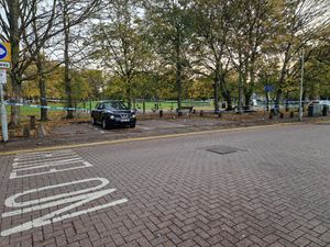 The scene on Staveley Road in Wolverhampton following reports of disorder