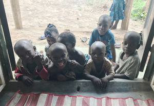 The youngsters are always happy to see Jonathan