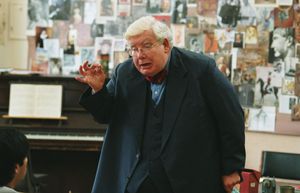 Richard Griffiths as Hector in the film version of The History Boys