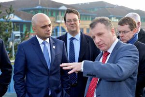 Sajid Javid with Dudley Council's Pete Lowe