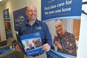 RAF veteran Chris Taylor who is now running Bridgewater Home Care in Tipton and hoping to improve the care offering for veterans and people with dementia
