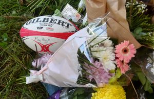 A sea of tributes were left at the foot of a tree in Cannock Road