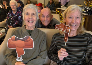 Residents getting in the Wild West spirit