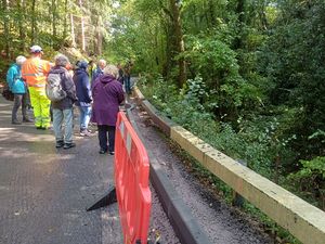 Local residents were invited to visit the site last Sunday before the road reopens to traffic. Picture: Shropshire Council