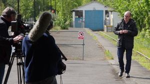 Brendan Walker and crew. Picture: Paul Barnett

