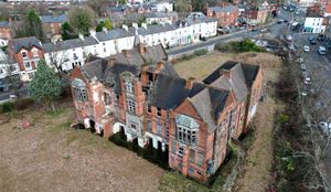 Work has halted on the former Wolverhampton Eye Infirmary 