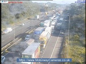 Supporting image for story: All lanes open again on southbound M6 after crash