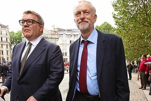 Tom Watson with Labour leader Jeremy Corbyn 